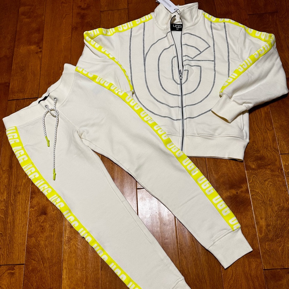UGG logo Stripes jacket & pant XS